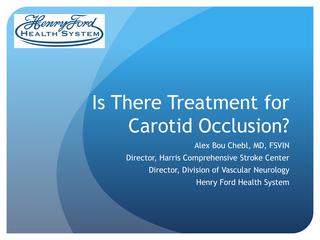 Is There Treatment for Carotid Occlusion?