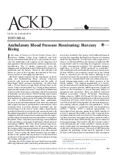 Ambulatory blood pressure monitoring: mercury rising