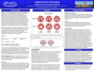Case Study: Unilateral Vocal Cord Paralysis
