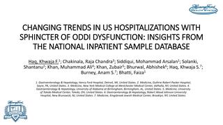 Changing Trends in US Hospitalizations with Sphincter of Oddi Dysfunction: Insights from the National Inpatient Sample Database