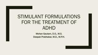 Stimulant formulations for the treatment of ADHD