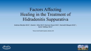 Factors Affecting Healing in the Treatment of Hidradenitis Suppuritiva