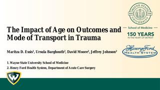 The Impact of Age on Outcomes and Mode of Transport in Trauma