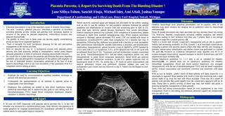 Placenta Percreta; A Report On Surviving Death From The Bleeding Disaster!