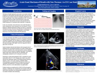 Acute Onset Shortness of Breath with New Murmur: An ED Case Study