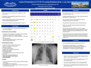 Atypical Presentation of COVID-19 causing Rhabdomyolysis: a case report