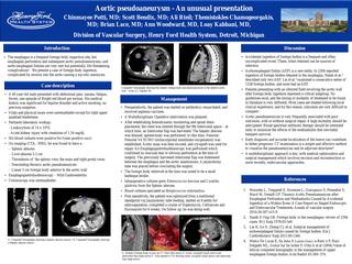 Aortic pseudoaneurysm - An unusual presentation