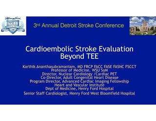 Cardioembolic Stroke Evaluation Beyond TEE