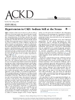 Hypertension in CKD: Sodium still at the nexus
