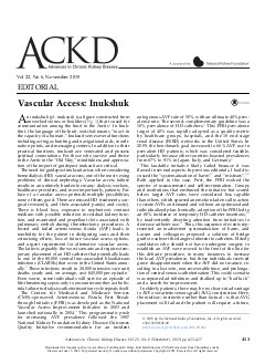 Vascular Access: Inukshuk