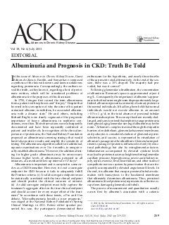 Albuminuria and Prognosis in CKD: Truth Be Told