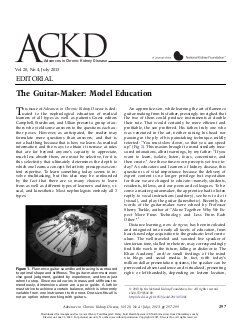 The Guitar-Maker: Model Education