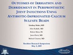 Outcomes of irrigation and debridement in periprosthetic joint infections using antibiotic- by Lindsay Maier, Allen Kadado, Robert Matar, Jason J. Davis, and Michael A. Charters