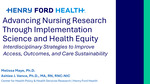 Advancing Nursing Research Through Implementation Science and Health Equity by Ashlee Vance and Melissa P. Maye