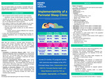Implementability of a Perinatal Sleep Clinic by Amanda Yu, Mika Hirata, David A. Kalmbach, Philip Cheng, D'Angela S. Pitts, and Christopher Drake